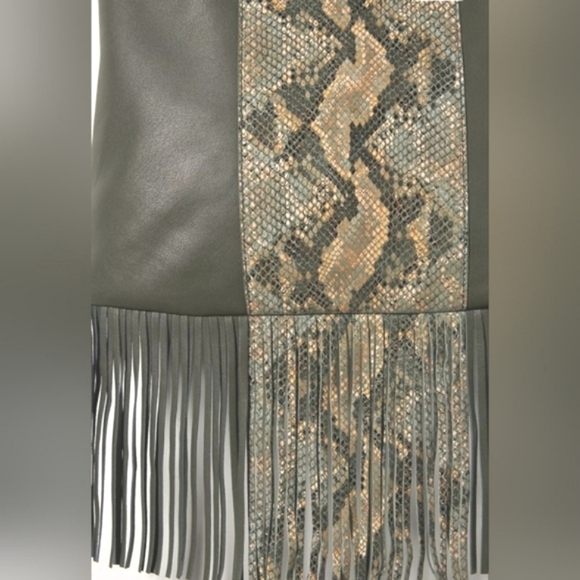 🎉HOST PICK Leather hobo Fringe Bag By Anthropologie - Picture 2 of 9